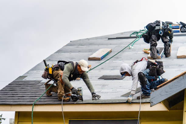 Professional Emergency Roof Repair technician working in Freeport, NY